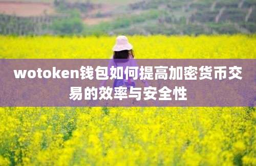 wotoken钱包如何提高加密货币交易的效率与安全性