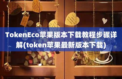 TokenEco苹果版本下载教程步骤详解(token苹果最新版本下载)