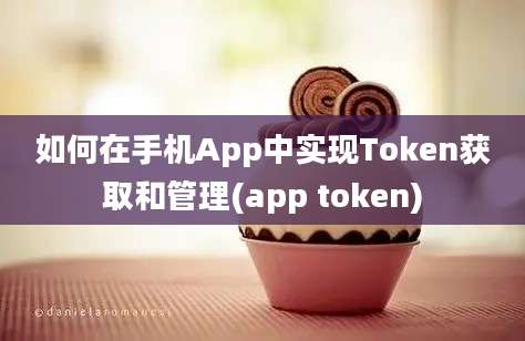 如何在手机App中实现Token获取和管理(app token)