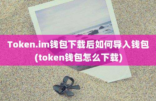 Token.im钱包下载后如何导入钱包(token钱包怎么下载)