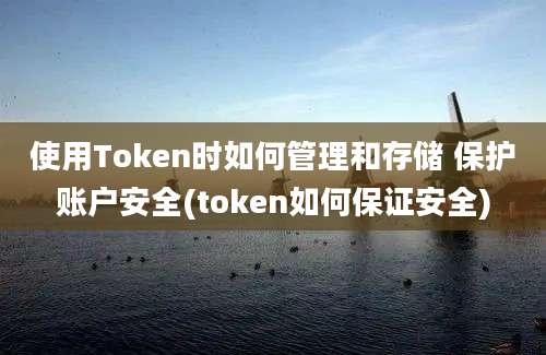 使用Token时如何管理和存储 保护账户安全(token如何保证安全)