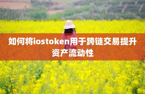 如何将iostoken用于跨链交易提升资产流动性