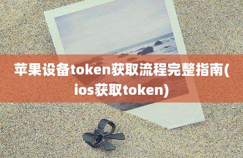 苹果设备token获取流程完整指南(ios获取token)