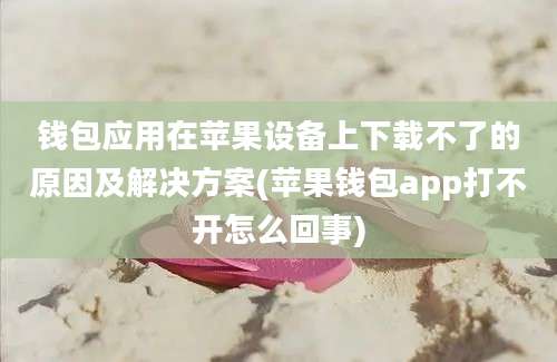 钱包应用在苹果设备上下载不了的原因及解决方案(苹果钱包app打不开怎么回事)