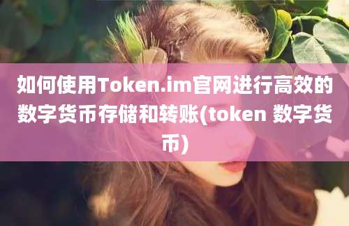 如何使用Token.im官网进行高效的数字货币存储和转账(token 数字货币)