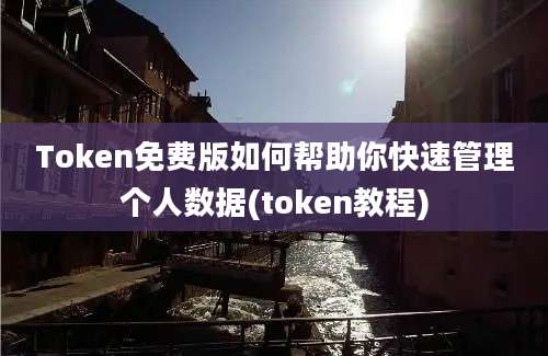 Token免费版如何帮助你快速管理个人数据(token教程)