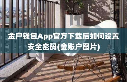 金户钱包App官方下载后如何设置安全密码(金账户图片)