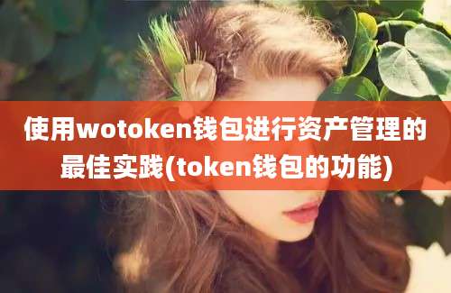 使用wotoken钱包进行资产管理的最佳实践(token钱包的功能)