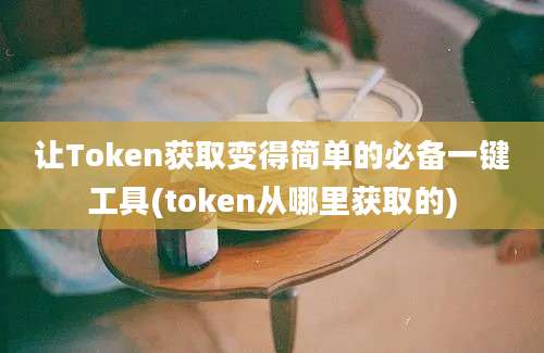 让Token获取变得简单的必备一键工具(token从哪里获取的)