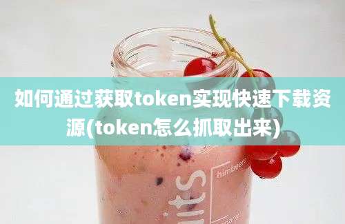 如何通过获取token实现快速下载资源(token怎么抓取出来)