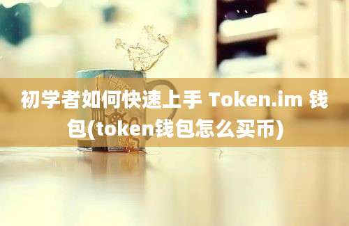 初学者如何快速上手 Token.im 钱包(token钱包怎么买币)