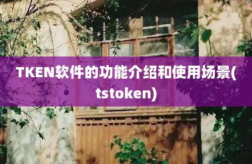 TKEN软件的功能介绍和使用场景(tstoken)