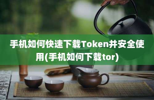 手机如何快速下载Token并安全使用(手机如何下载tor)