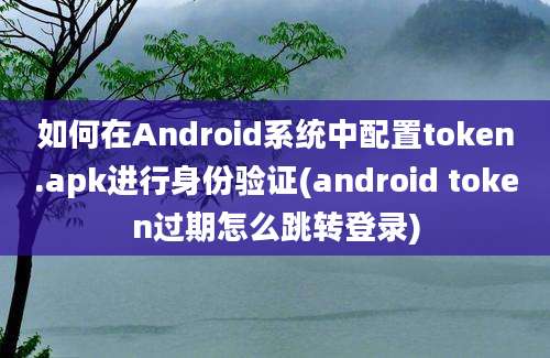 如何在Android系统中配置token.apk进行身份验证(android token过期怎么跳转登录)