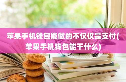 苹果手机钱包能做的不仅仅是支付(苹果手机钱包能干什么)