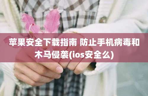 苹果安全下载指南 防止手机病毒和木马侵袭(ios安全么)