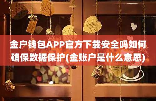 金户钱包APP官方下载安全吗如何确保数据保护(金账户是什么意思)