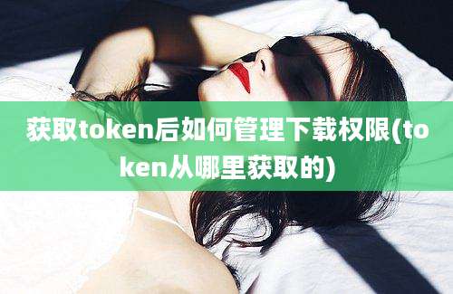 获取token后如何管理下载权限(token从哪里获取的)