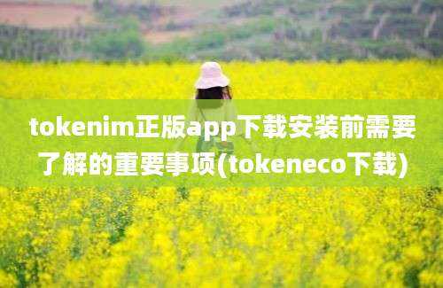 tokenim正版app下载安装前需要了解的重要事项(tokeneco下载)