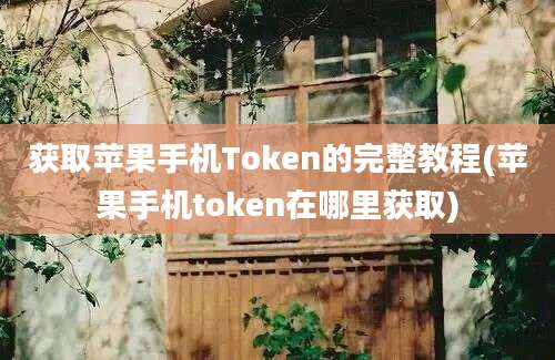 获取苹果手机Token的完整教程(苹果手机token在哪里获取)